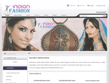 Tablet Screenshot of latestindianfashion.com